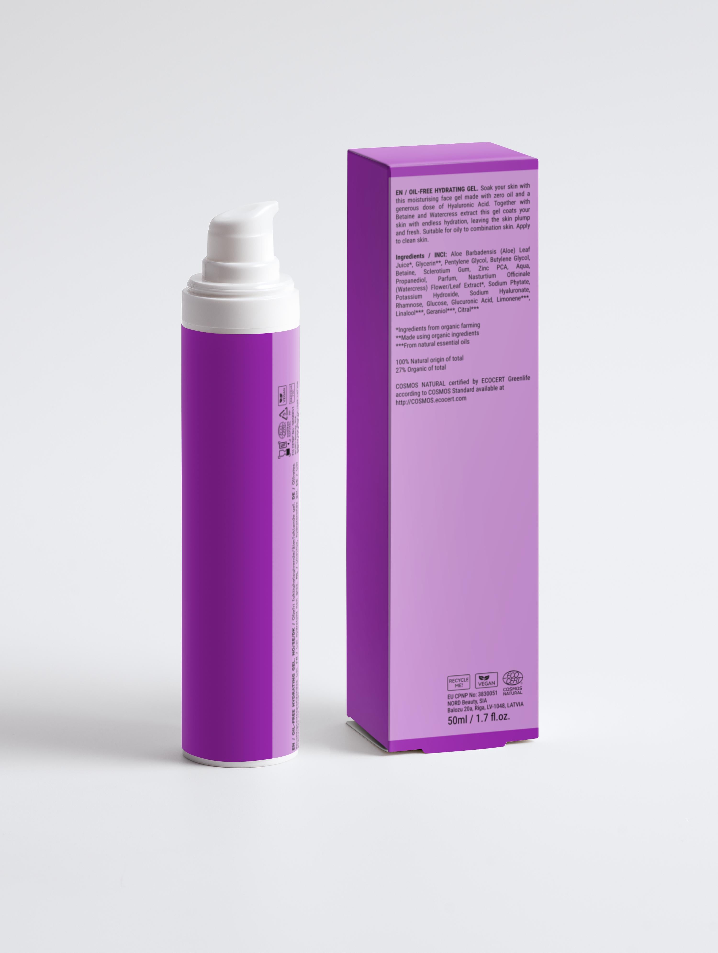 Gel idratante oil-free all'Acido Ialuronico