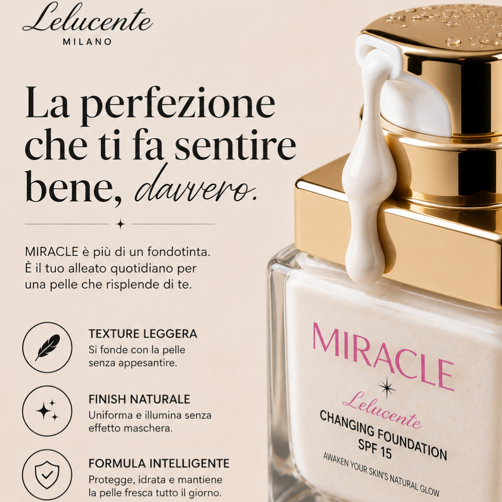 MIRACLE - Il fondotinta che si adatta alla tua pelle