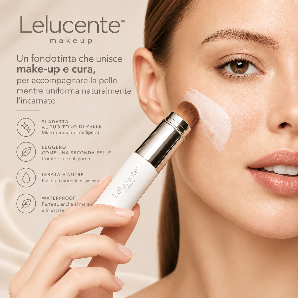 Lelucente Fondotinta Adattivo Stick 3 in 1